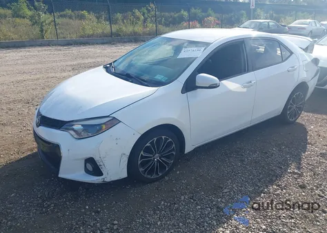 2015 Toyota Corolla S Plus z USA, uszkodzony, nr VIN 2T1BURHE5FC404380
